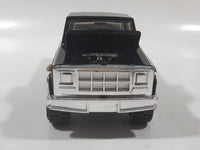 Vintage 1979 Buddy L Z37 Pickup Truck Black Pressed Steel Die Cast Toy Car Vehicle with Opening Hood