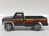 Vintage 1979 Buddy L Z37 Pickup Truck Black Pressed Steel Die Cast Toy Car Vehicle with Opening Hood