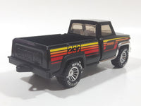 Vintage 1979 Buddy L Z37 Pickup Truck Black Pressed Steel Die Cast Toy Car Vehicle with Opening Hood