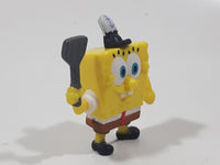 2021 McDonald's Viacom SpongeBob SquarePants Sailor with Burger Flipper 2 1/4" Tall Toy Figure