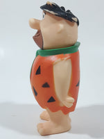 Vintage 1980 Hanna-Barbera Productions The Flintstones Fred Flintstone 4 3/4" Tall Squeaky Rubber Toy Figure 822529