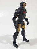 2013 Hasbro Marvel Ironman Black and Gold Armor 4 1/8" Tall Plastic Toy Figure