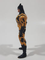 1994 Kenner DC Comics Batman Yellow and Black Suit 4 3/4" Tall Toy Action Figure Bruce Wayne