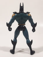 1994 Kenner DC Comics Batman Dark Teal Green and Gold Suit 5 1/2" Tall Toy Action Figure Bruce Wayne