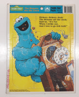 Vintage 1989 Golden CTW Sesame Street The Monster Ate The Clock Frame Tray Puzzle