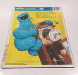 Vintage 1989 Golden CTW Sesame Street The Monster Ate The Clock Frame Tray Puzzle