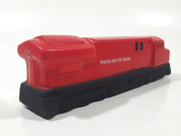 CP Rail Sense Safety Program Red and Black Train Engine Locomotive 5 1/8" Long Foam Squeeze Toy