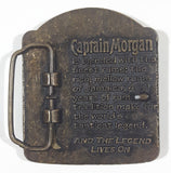 Original Captain Morgan Rum Rhum "And The Legend Lives On" Metal Belt Buckle