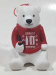 Cineplex Movie Theatre Coca Cola Polar Bear Figure Sitting Holding Bottle Christmas Tree Hanging Ornament