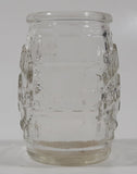 Jim Beam Keg Barrel Shaped Embossed Glass Toothpick Holder