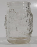 Jim Beam Keg Barrel Shaped Embossed Glass Toothpick Holder