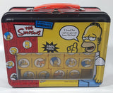 2006 Sababa Toys 20th Century Fox The Simpsons Dominoes Tin Metal Lunch Box Container Missing Two Dominos