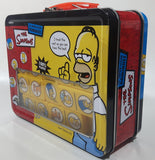 2006 Sababa Toys 20th Century Fox The Simpsons Dominoes Tin Metal Lunch Box Container Missing Two Dominos