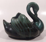 Vintage Blue Mountain Pottery 5 1/2" Long Drip Glaze Swan Bird Animal Figurine Candy Nut Dish