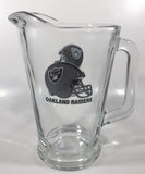 Oakland Raiders NFL Football Team 9" Tall Heavy Glass Pitcher Jug