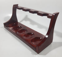 Beautiful Lilka Classic Multiple Five Slot Wood Tobacco Pipe Holder Rest Stand