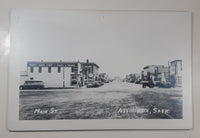 Antique Enlarged Black and White Photograph of Main St. in Assiniboia, Sask 15 1/4" x 23"