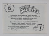 Vintage 1989 Diamond Publishing Archie Comics Stickers (Individual) Made in Italy