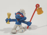 Vintage W. Germany Peyo Smurfs New Year's Bully 2 3/8" Tall Toy Figure