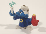 Vintage W. Germany Peyo Smurfs Bully Wizard 2 1/8" Tall Toy Figure