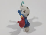 Vintage W. Germany Peyo Smurfs Bully Wizard 2 1/8" Tall Toy Figure