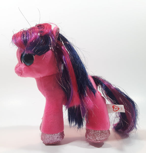 2018 TY Ruby Pink Pony Horse 6" Long Stuffed Plush Animal