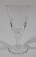 Vintage Star Pinwheel Crystal 3 1/2" Tall Glass Cup