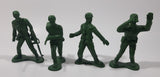 Greenbrier Army Men Soldiers 4" to 4 1/4" Tall Plastic Toy Figures Set of 4