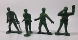 Greenbrier Army Men Soldiers 4" to 4 1/4" Tall Plastic Toy Figures Set of 4