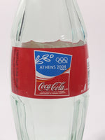 2004 Coca Cola Athens Summer Olympic Games 7 1/2" Tall Glass Bottle with Cap