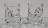 Vintage Coors Miniature 1 7/8" Tall Beer Mug Shaped Shot Glasses with Handles