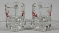 Vintage Coors Miniature 1 7/8" Tall Beer Mug Shaped Shot Glasses with Handles