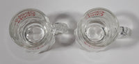 Vintage Coors Miniature 1 7/8" Tall Beer Mug Shaped Shot Glasses with Handles