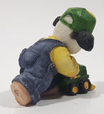 Enesco Mary's Moo Moos John Deere "A Happy Combine-ation" 2 1/2" Long Resin Figure Ornament