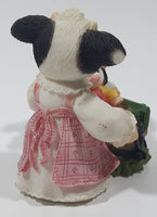 1998 Enesco Mary's Moo Moos John Deere "Weeeee Ride Together" 3 1/2" Long Resin Figure Ornament