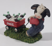 Enesco Mary's Moo Moos The Coca Cola Company "Load Of Refreshment For Helfer-yone" 4 1/4" Long Resin Figure Ornament