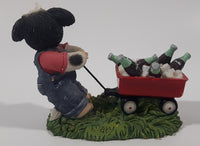 Enesco Mary's Moo Moos The Coca Cola Company "Load Of Refreshment For Helfer-yone" 4 1/4" Long Resin Figure Ornament