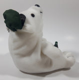 1997 Coca Cola Polar Bear with Green Cap Holding a Bottle 6" Tall Stuff Animal Character Bean Bag Plush New with Tags