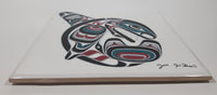 Joe Wilson Orca Killer Whale Aboriginal Artwork 6" x 6" Ceramic Tile Trivet Tiny Edge Chip