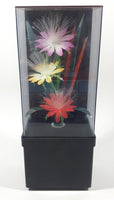 Vintage Fiber Optics Windup Musical Box Fiber Optics Flower Light 10 1/8" Tall