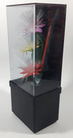 Vintage Fiber Optics Windup Musical Box Fiber Optics Flower Light 10 1/8" Tall