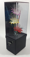 Vintage Fiber Optics Windup Musical Box Fiber Optics Flower Light 10 1/8" Tall