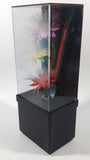 Vintage Fiber Optics Windup Musical Box Fiber Optics Flower Light 10 1/8" Tall