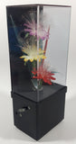 Vintage Fiber Optics Windup Musical Box Fiber Optics Flower Light 10 1/8" Tall