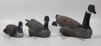 Vintage 1970s Heritage Decoys J.B. Garton World Champion Carver 9" Large 6 3/4" Medium and 4 1/2" Small Canada Goose Family Set of 3