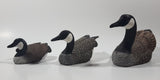 Vintage 1970s Heritage Decoys J.B. Garton World Champion Carver 9" Large 6 3/4" Medium and 4 1/2" Small Canada Goose Family Set of 3