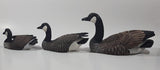 Vintage 1970s Heritage Decoys J.B. Garton World Champion Carver 9" Large 6 3/4" Medium and 4 1/2" Small Canada Goose Family Set of 3