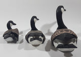 Vintage 1970s Heritage Decoys J.B. Garton World Champion Carver 9" Large 6 3/4" Medium and 4 1/2" Small Canada Goose Family Set of 3