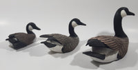 Vintage 1970s Heritage Decoys J.B. Garton World Champion Carver 9" Large 6 3/4" Medium and 4 1/2" Small Canada Goose Family Set of 3