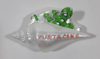 Punta Cana Shell and Lizard Themed 1 3/4" x 2 3/4"" 3D Resin Fridge Magnet